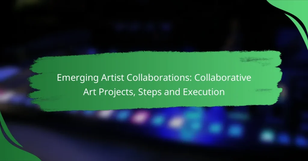 Emerging Artist Collaborations: Collaborative Art Projects, Steps and Execution