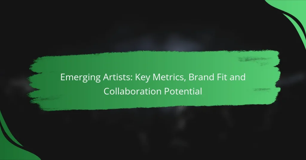 Emerging Artists: Key Metrics, Brand Fit and Collaboration Potential
