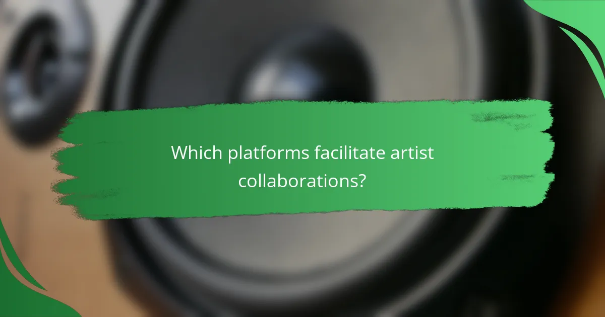 Which platforms facilitate artist collaborations?